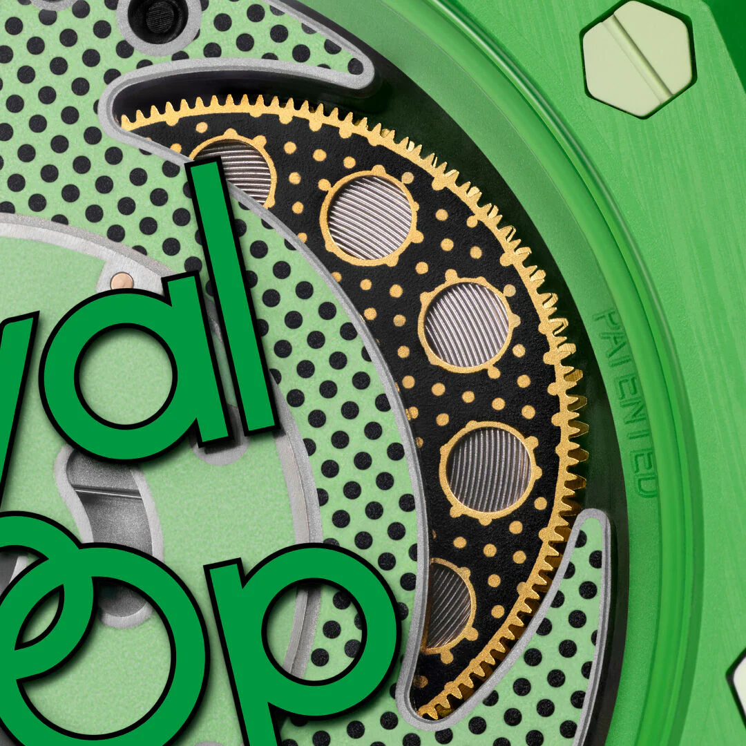 Detail van het Sistem51-uurwerk